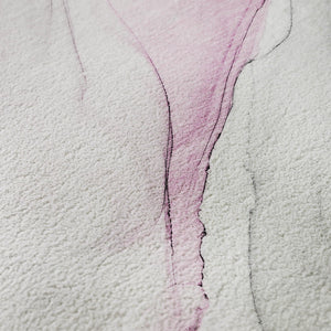 HomeRoots 5' X 8' Pink and Ivory Abstract Area Rug – Stylish, Stain-Resistant, UV-Protected for Any Room 647148