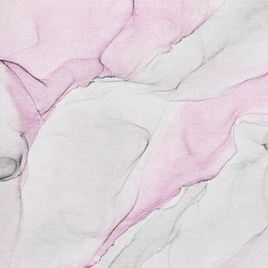 HomeRoots 10' X 14' Pink and Ivory Abstract Area Rug - Washable, UV-Protected, Soft & Stylish for Every Home 647152