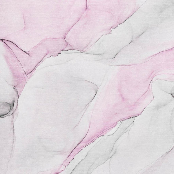 HomeRoots 10' X 14' Pink and Ivory Abstract Area Rug - Washable, UV-Protected, Soft & Stylish for Every Home 647152