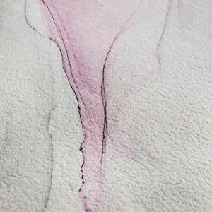 HomeRoots 10' X 14' Pink and Ivory Abstract Area Rug - Washable, UV-Protected, Soft & Stylish for Every Home 647152