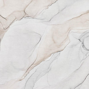 HomeRoots 5' X 8' Ivory and Beige Abstract Washable Area Rug – Durable, Stain-Resistant, UV-Protected Design! 647154