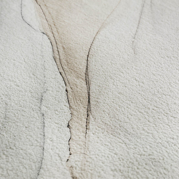 HomeRoots 10' Ivory & Beige Abstract Washable Area Rug - UV Protected, Stain Resistant, Perfect for High-Traffic Homes 647158
