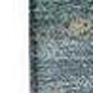 HomeRoots 10' X 14' Blue Gray & Ivory Abstract Washable Area Rug with UV Protection for Busy Homes & Style 647194