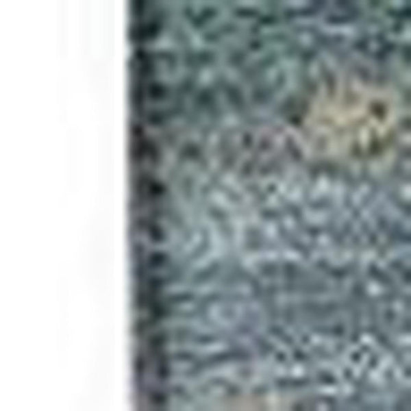 HomeRoots 10' X 14' Blue Gray & Ivory Abstract Washable Area Rug with UV Protection for Busy Homes & Style 647194