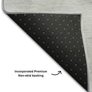 HomeRoots 10' X 14' Gray and Ivory Abstract Area Rug - Washable, UV Protected, Durable Design for Modern Spaces 647338