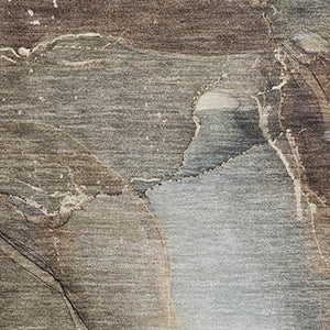 HomeRoots 5' X 8' Modern Abstract Washable Area Rug - Durable, Stain-Resistant, UV Protected for Any Space 647358