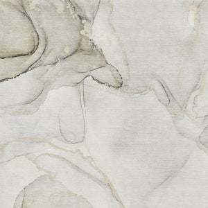 HomeRoots 5' X 8' Beige and Ivory Abstract Area Rug - Washable, UV-Protected, Stylish & Durable for Homes 647388