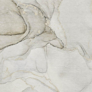 HomeRoots 9' X 12' Washable Beige & Ivory Abstract Area Rug with UV Protection - Perfect for Modern Homes! 647391