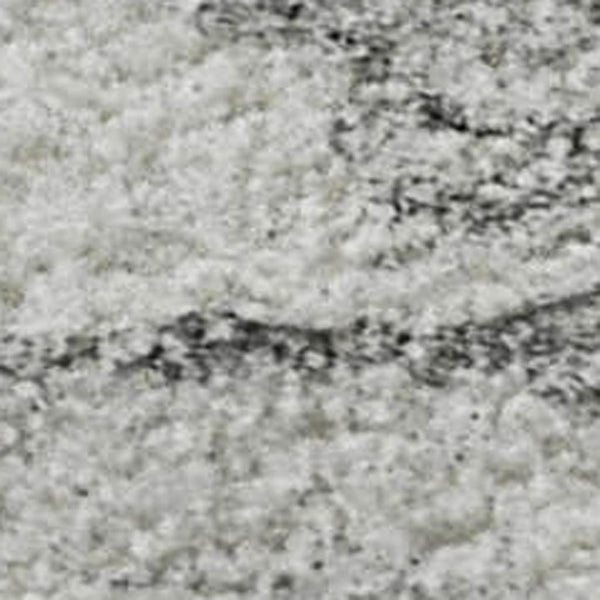 HomeRoots 9' X 12' Silver and Gray Abstract Area Rug - Washable, UV Protected, Durable, Modern Style for Homes 647397