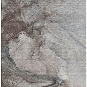 HomeRoots 10' X 14' Taupe and Ivory Abstract Area Rug - Durable, Washable & UV-Protected for Modern Homes 647428