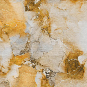HomeRoots 5' X 8' Vibrant Orange and Ivory Abstract Area Rug – Washable, UV Protected, Stain Resistant Design! 647466