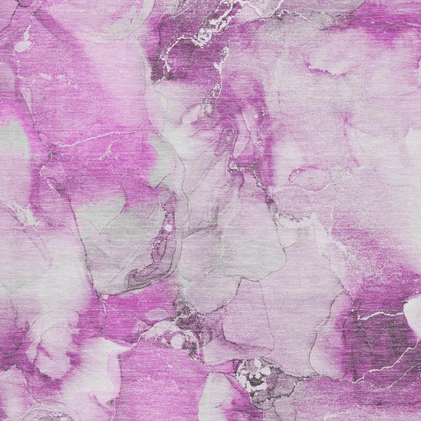 HomeRoots 10' X 14' Pink and Ivory Abstract Area Rug - Washable, UV Protected, Stylish Comfort for Every Room 647482