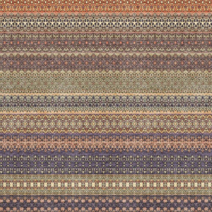 HomeRoots 8' X 10' Washable Rust and Purple Striped Area Rug – Durable, Stain Resistant, UV Protected Style! 647540