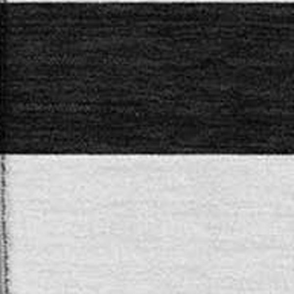 HomeRoots 5' X 8' Black And Ivory Striped Area Rug - Washable, UV Protected, Durable, Modern & Stylish Home Decor 647562