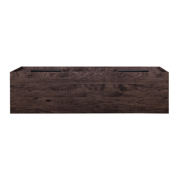 60" 2-Door Modern Media Console Sable Grey, Black W60MAR2DSA Walker Edison