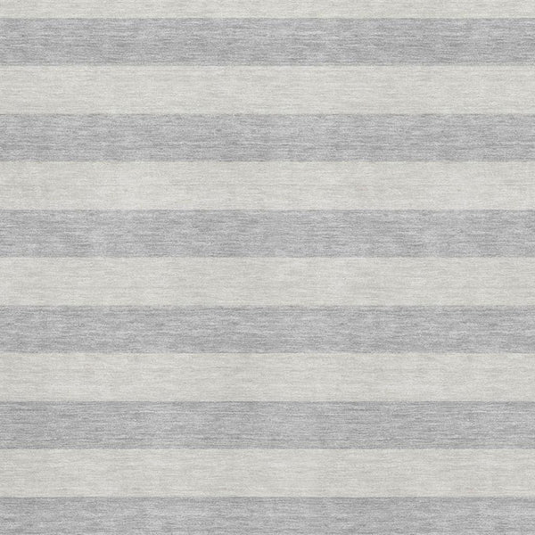HomeRoots 5' X 8' Pewter and Gray Striped Area Rug - Washable, UV-Protected, Stylish & Stain-Resistant Décor Piece 647760