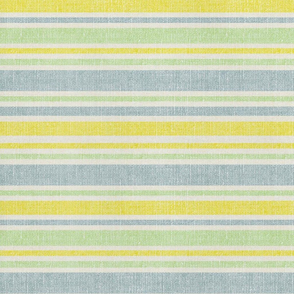 HomeRoots 5' X 8' Coastal Denim Blue & Yellow Striped Area Rug - Washable, UV Protected, Perfect for Homes! 647790