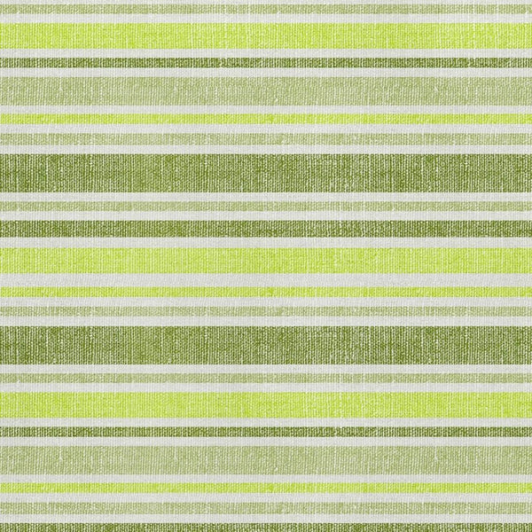 HomeRoots 9' X 12' Fern Green & Ivory Striped Washable Area Rug - UV Protected, Stain Resistant for Any Space 647799