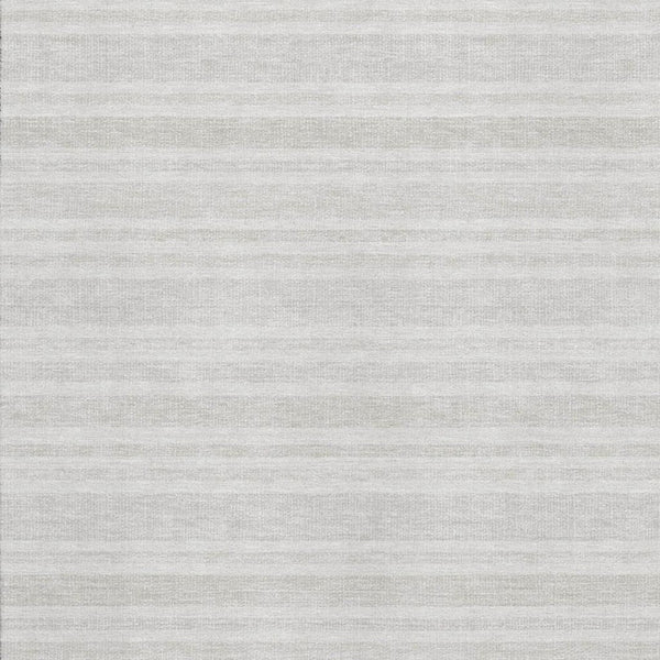 HomeRoots 5' X 8' Ivory and Gray Striped Washable Area Rug with UV Protection – Durable, Stylish, and Easy-Care! 647814