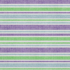 HomeRoots 9' X 12' Vibrant Lime Green & Purple Striped Area Rug – Washable, UV Protected for High-Traffic Homes 647829
