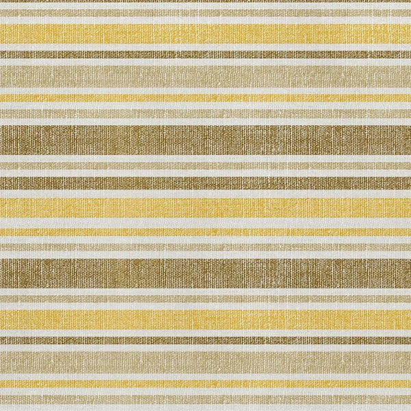 HomeRoots 5' X 8' Coffee and Gold Striped Washable Area Rug - Stylish, Durable, UV-Protected for Active Homes 647832
