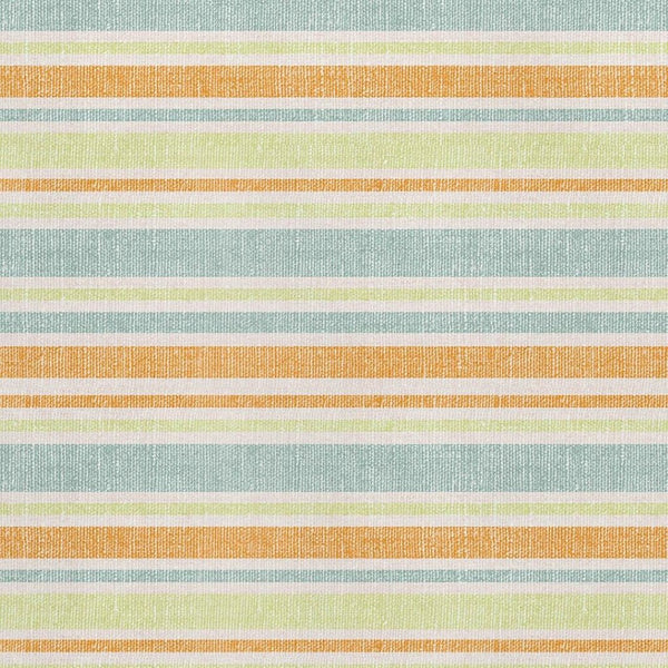 HomeRoots 5' X 8' Striped Area Rug in Vibrant Orange, Green & Blue – Washable, UV Protected & Durable Design 647844