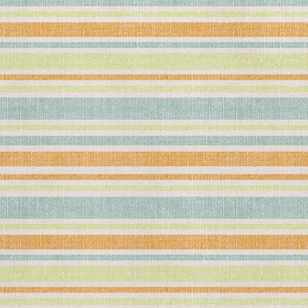 HomeRoots 8' X 10' Striped Washable Area Rug in Vibrant Orange, Green, and Blue – UV Protection, Durable & Stylish! 647846