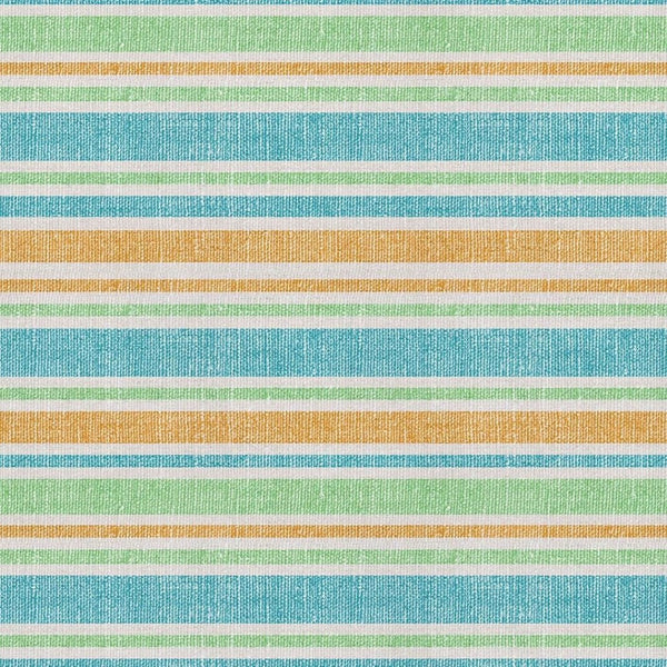 HomeRoots 5' Teal and Orange Striped Area Rug - Stylish, Washable, UV Protected, Perfect for Family Homes! 647880