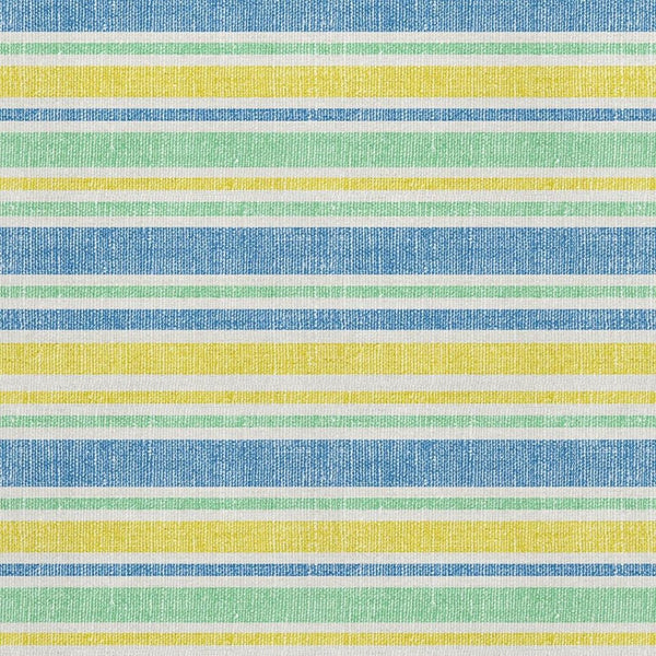 HomeRoots 9' X 12' Striped Yellow & Blue Washable Area Rug with UV Protection for Stylish Indoor & Outdoor Use 647895