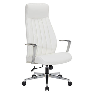 OSP Home Furnishings High Back Ergonomic Office Chair with Antimicrobial Fabric and Pneumatic Height Adjustment 62200C-R101