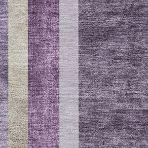 HomeRoots 10' X 14' Washable Purple & Khaki Geometric Area Rug with UV Protection for Modern Living Spaces 647920