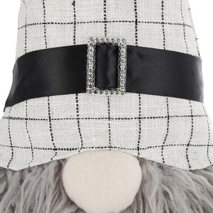 English Elm Set Of 2 Handcrafted Fabric Sitting Gnomes With White Spider Hat For Charming Halloween Decor W2078P237605-GIGA