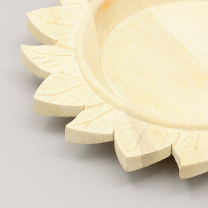 English Elm Handcrafted 13" Wooden Charger Plate - Rustic Eco-Friendly Tableware For Elegant Dining Experiences B346P321279