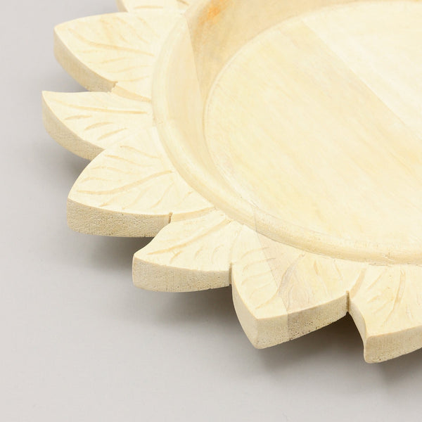 English Elm Handcrafted 13" Wooden Charger Plate - Rustic Eco-Friendly Tableware For Elegant Dining Experiences B346P321279