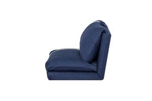 English Elm ARIA Modern Floor Sofa Bed with 6-Position Adjustable Back, Quick 5-Second Fold, Corduroy Comfort Navy Blue W3391P324410