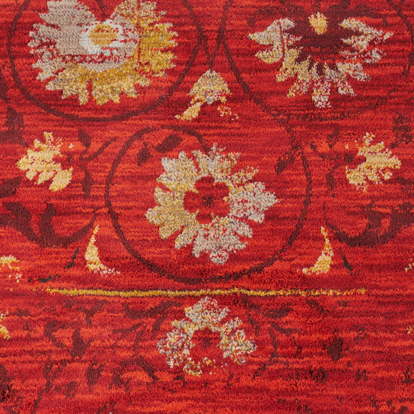 English Elm Christopher Knight Home® - Sedona6386E Multi 7.8x10.8 Abstract Red Gold Rug – Soft Polypropylene, Stain & Fade Resistant, USA-made 64800.00