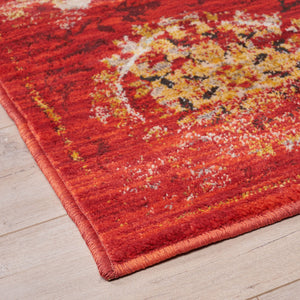 English Elm Christopher Knight Home® - Sedona6386E Multi 7.8x10.8 Abstract Red Gold Rug – Soft Polypropylene, Stain & Fade Resistant, USA-made 64800.00