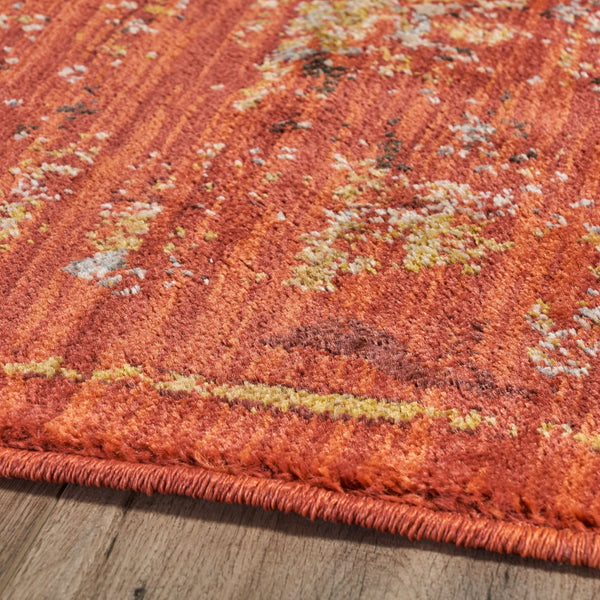 English Elm Christopher Knight Home® - Sedona6386E Multi 7.8x10.8 Abstract Red Gold Rug – Soft Polypropylene, Stain & Fade Resistant, USA-made 64800.00