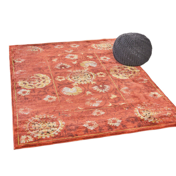 English Elm Christopher Knight Home® - Sedona6386E Multi 7.8x10.8 Abstract Red Gold Rug – Soft Polypropylene, Stain & Fade Resistant, USA-made 64800.00