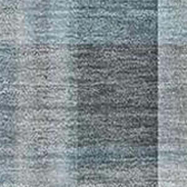 HomeRoots 9' X 12' Teal and Ivory Plaid Area Rug - Durable, Stain-Resistant, UV Protected for Any Space! 648033