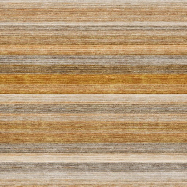 HomeRoots 5' X 8' Striped Area Rug in Rust Gray & Ivory - Washable, UV Protected, Stain Resistant, Durable Style! 648048