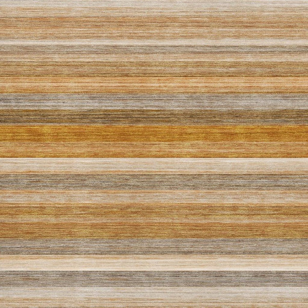 HomeRoots 10' X 14' Striped Washable Area Rug in Rust Gray & Ivory - Durable, UV-Protected for Indoor/Outdoor Use 648052