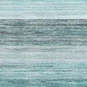 HomeRoots 8' X 10' Stylish Teal, Gray & Ivory Striped Area Rug - Durable, Washable, UV Protected for Easy Care 648056