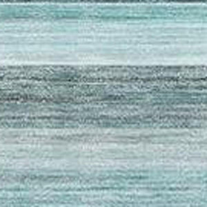 HomeRoots 10' X 14' Stylish Teal Gray Ivory Striped Washable Area Rug - Stain Resistant & UV Protected Design 648058
