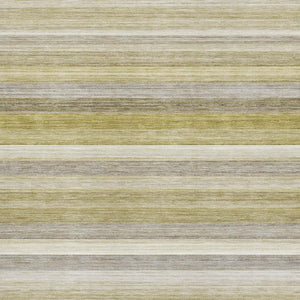 HomeRoots 5' X 8' Wheat Gray and Ivory Striped Washable Area Rug - Stain Resistant, UV Protected, Versatile Style 648060