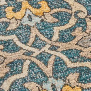 English Elm Christopher Knight Home® - Sedona6368B Multi 7.8x10.8 Rug – Abstract Ivory Lattice on Dark Blue, Stain‑Resistant, Pet‑Friendly 64812.00