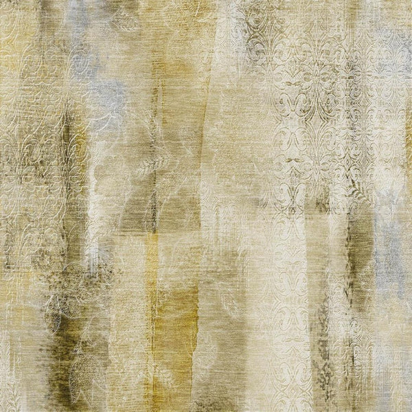 HomeRoots 8' X 10' Taupe & Ivory Abstract Area Rug - Washable, UV Protected, Durable for High-Traffic Homes 648140