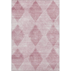 HomeRoots 5' X 8' Merlot And Ivory Geometric Washable Area Rug – Stain-Resistant, UV-Protected & Stylish! 648204