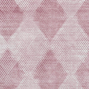 HomeRoots 8' X 10' Merlot & Ivory Geometric Washable Area Rug - Durable, UV-Protected, Easy-Care Design for Homes 648206