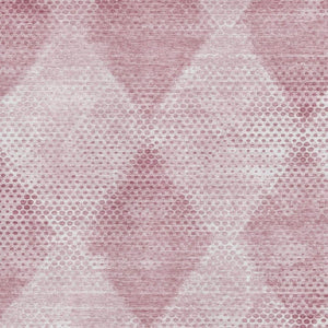 HomeRoots 9' X 12' Merlot & Ivory Geometric Washable Area Rug - UV Protected, Stain Resistant for Modern Spaces 648207